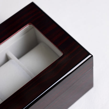 Paint Wooden Hand Display Watch Box Glass Louvre