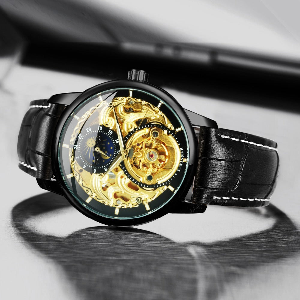 Fashion Casual Skeleton Automatic Mechanical Watch