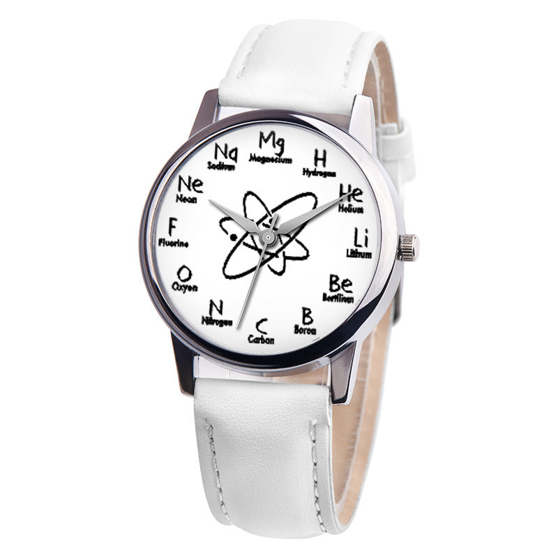 Reloj de moda molecular químico Reloj de mujer Reloj de estudiante