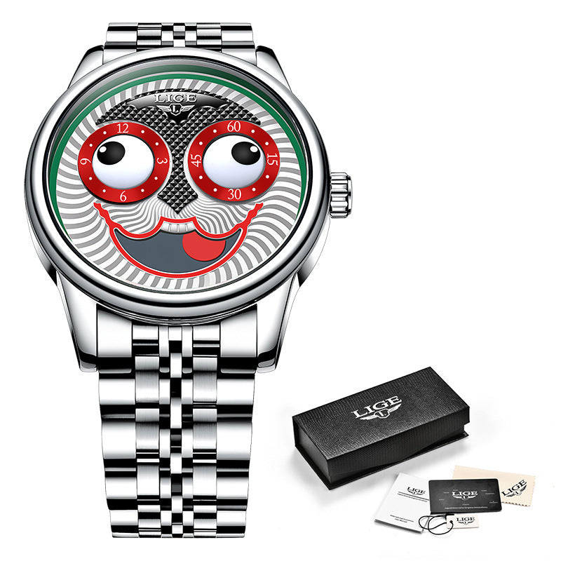 Reloj mecánico para hombre reloj de payaso