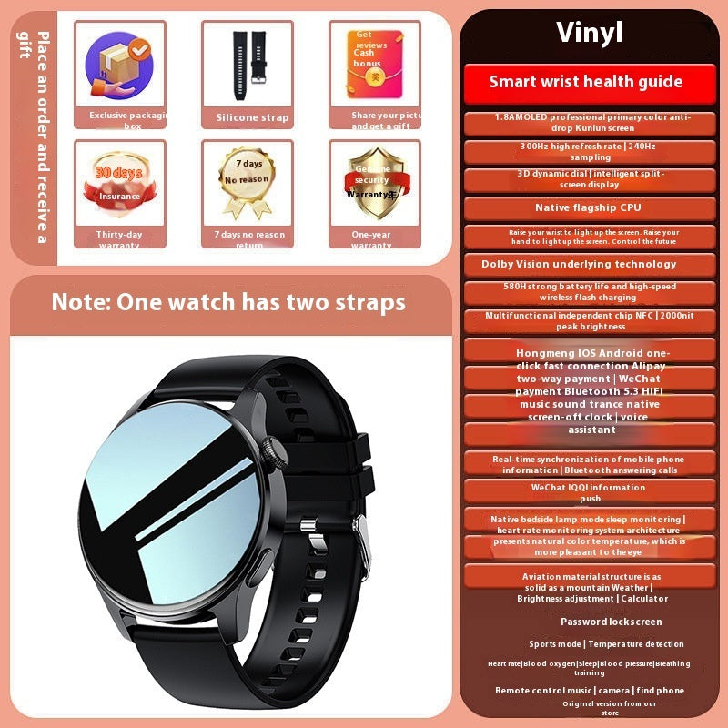 Smart Watch Bluetooth Calling Heart Rate Blood Pressure Multifunction