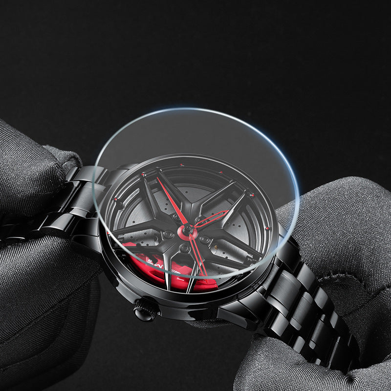 Reloj Pentagrama Forging Hollow Hub Modelo Moda Masculina Estéreo