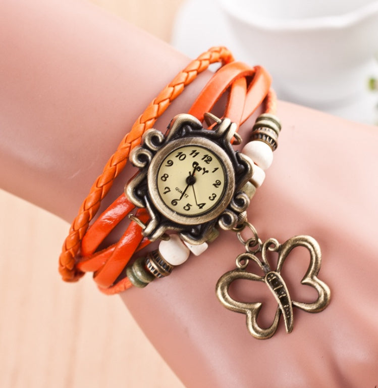 New bracelet bracelet hollow butterfly female style punk fashion punk fashion female student Watch