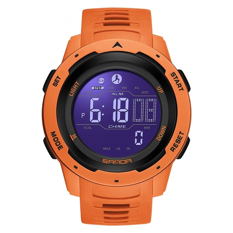 Sanda Calories Waterproof Multifunctional Shockproof Smart Men's And Women's Watch