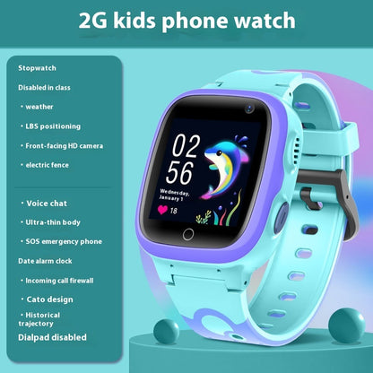 Q12S Reloj de posicionamiento inteligente para niños Reloj inteligente para estudiantes con pantalla táctil fotográfica resistente al agua