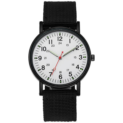 Reloj de hombre con correa tejida de nailon, informal, deportivo