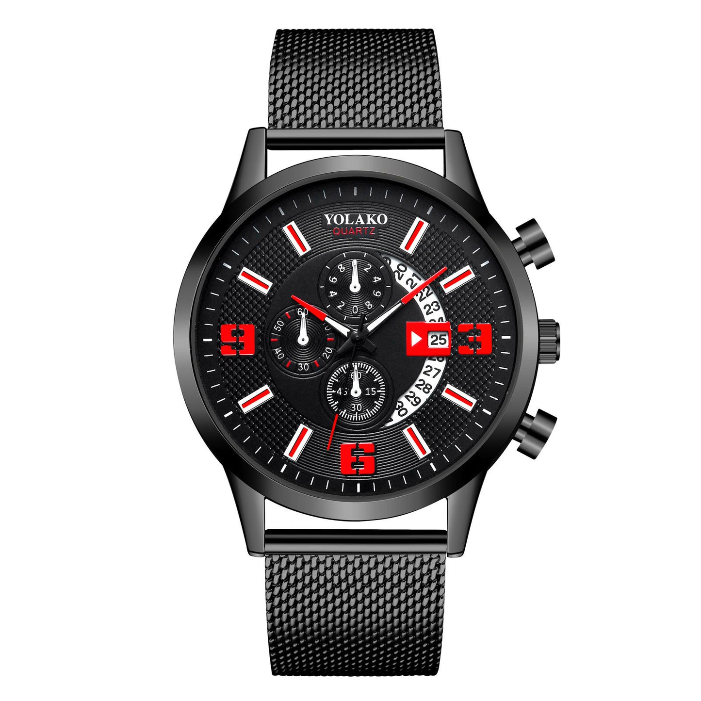 Reloj de moda para hombre con calendario digital grande