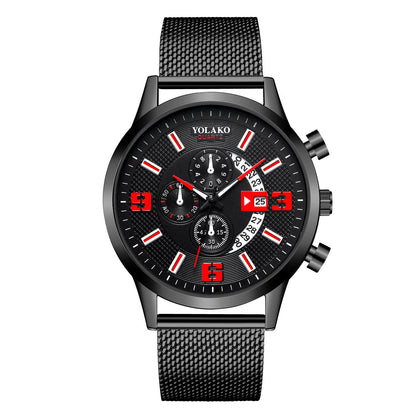 Reloj de moda para hombre con calendario digital grande