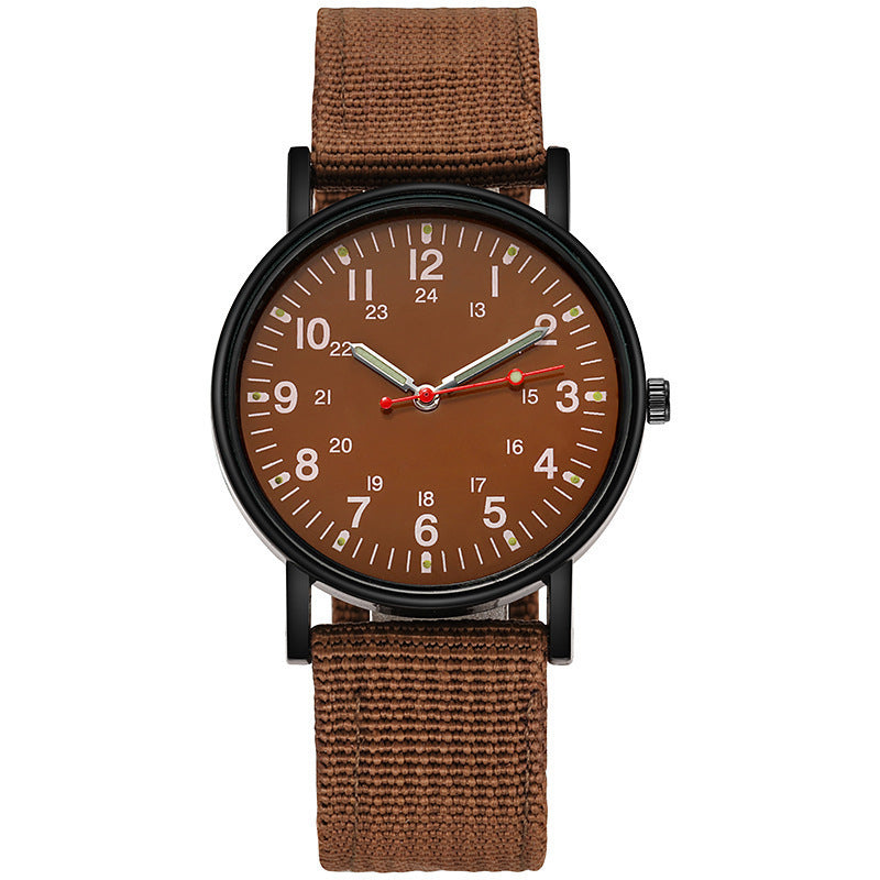 Reloj de hombre con correa tejida de nailon, informal, deportivo