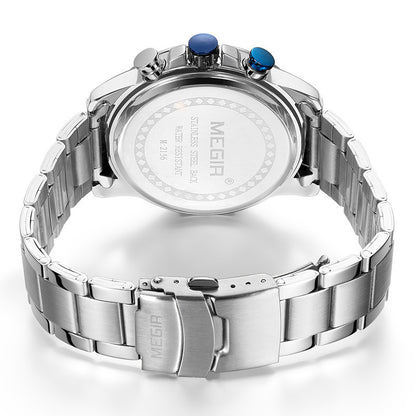 Watch Men's Multi-function Business Sports Steel Belt Men's Spot Quartz Watch
