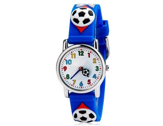 Reloj de silicona con dibujos animados para niños.