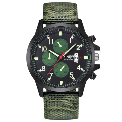 Relojes de marca para hombre, reloj deportivo militar con correa de nailon a la moda