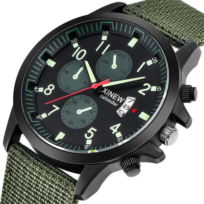 Relojes de marca para hombre, reloj deportivo militar con correa de nailon a la moda