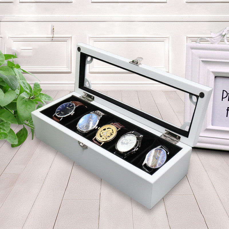 High-End Watch Box Single Row Five-Pack Sunroof Watch Display Box