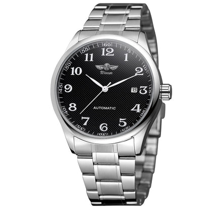 Reloj de negocios para hombre de acero inoxidable simple y moderno