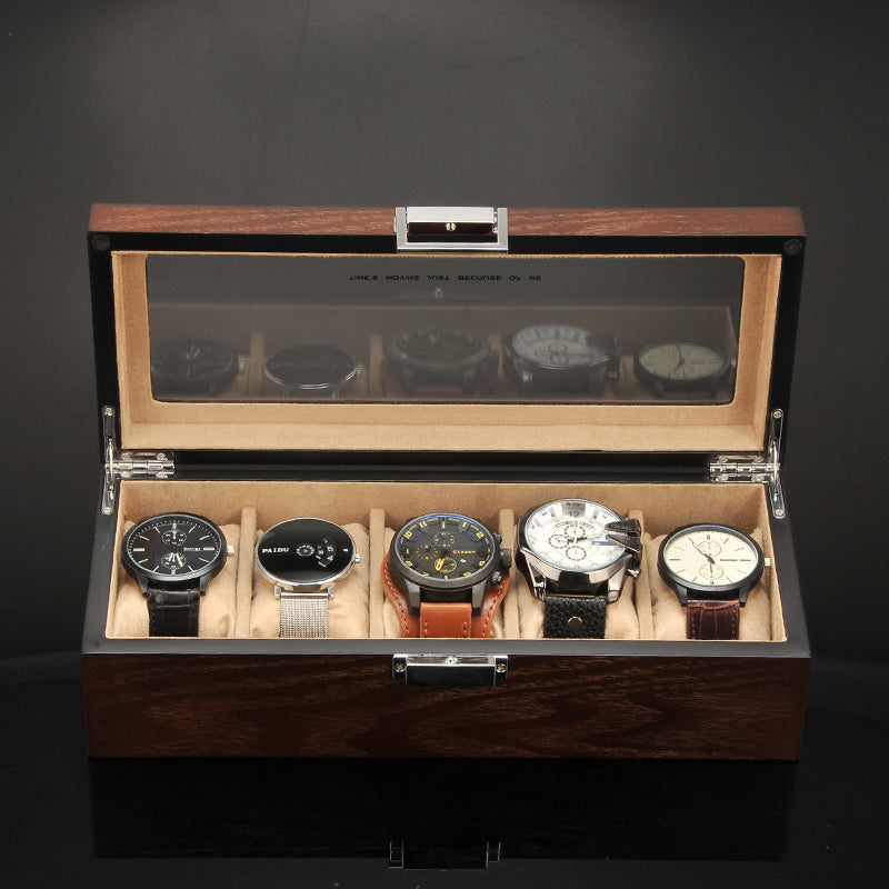 Portable Simple Wooden Watch Storage Box