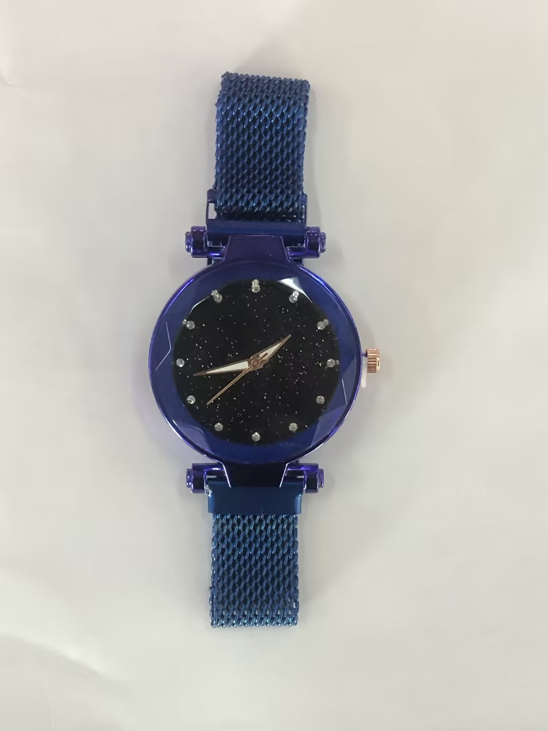 Conjunto de relojes de lujo para mujer, pulsera y hebilla magnética elegante a la moda, conjunto de reloj con cielo estrellado para mujer