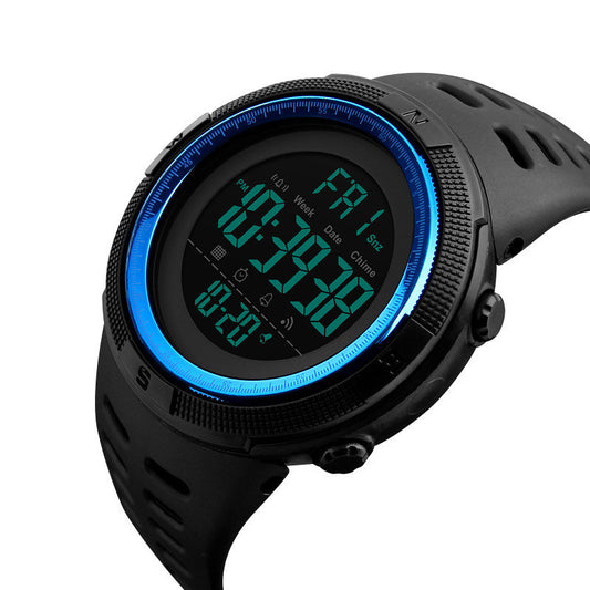 Reloj electrónico deportivo resistente al agua.