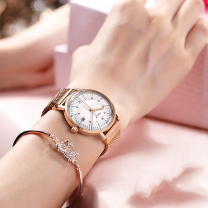 Reloj Flyke a la moda Simple resistente al agua, reloj de cuarzo ultrafino con movimiento japonés para mujer, reloj de cuarzo para mujer, comercio exterior Amazon