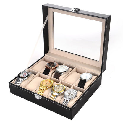 Watch Jewelry Storage Glass Skylight Watch Box Display Storage Box