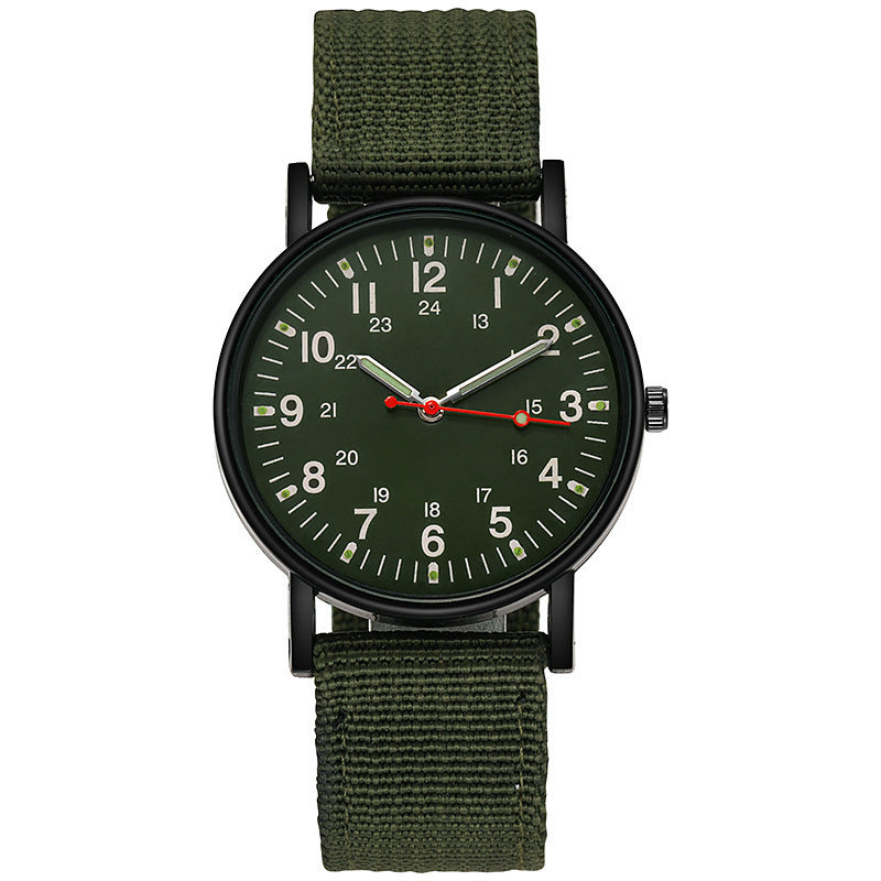 Reloj de hombre con correa tejida de nailon, informal, deportivo