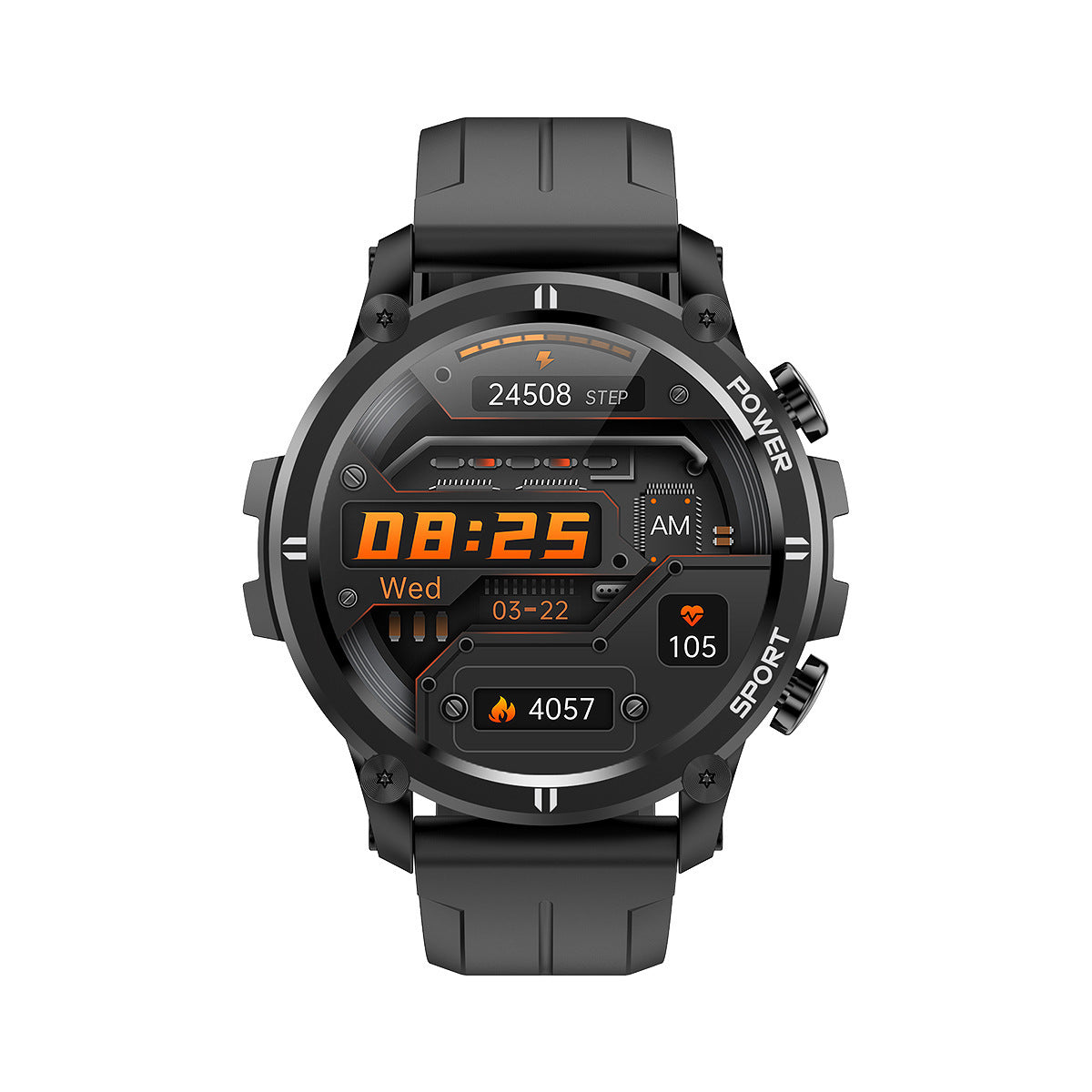 Reloj deportivo inteligente con Bluetooth, elegante y sencillo