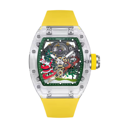 CRONUSART Santa Claus Crystal Series Luxury Automatic Mechanical Watch