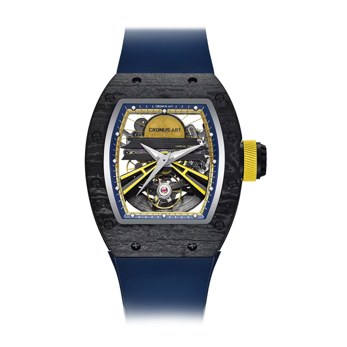 Reloj mecánico automático de lujo CRONUSART Sunrise Carbon Fiber Series