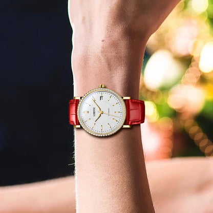 LOBINNI, reloj automático para mujer, reloj de pulsera mecánico de lujo para mujer, vestido de zafiro, reloj femenino a la moda, fecha automática, cristal de Austria