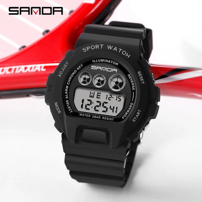 Reloj deportivo Sanda de la mejor marca a la moda, Reloj Digital Led de lujo para Mujer, Reloj electrónico para Mujer, Reloj femenino