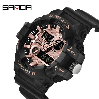 Sanda Sports Men's Watches Luxury Led Digital Military Quartz Watch Men Waterproof G Style Wristwatches Relogio Masculino Clock