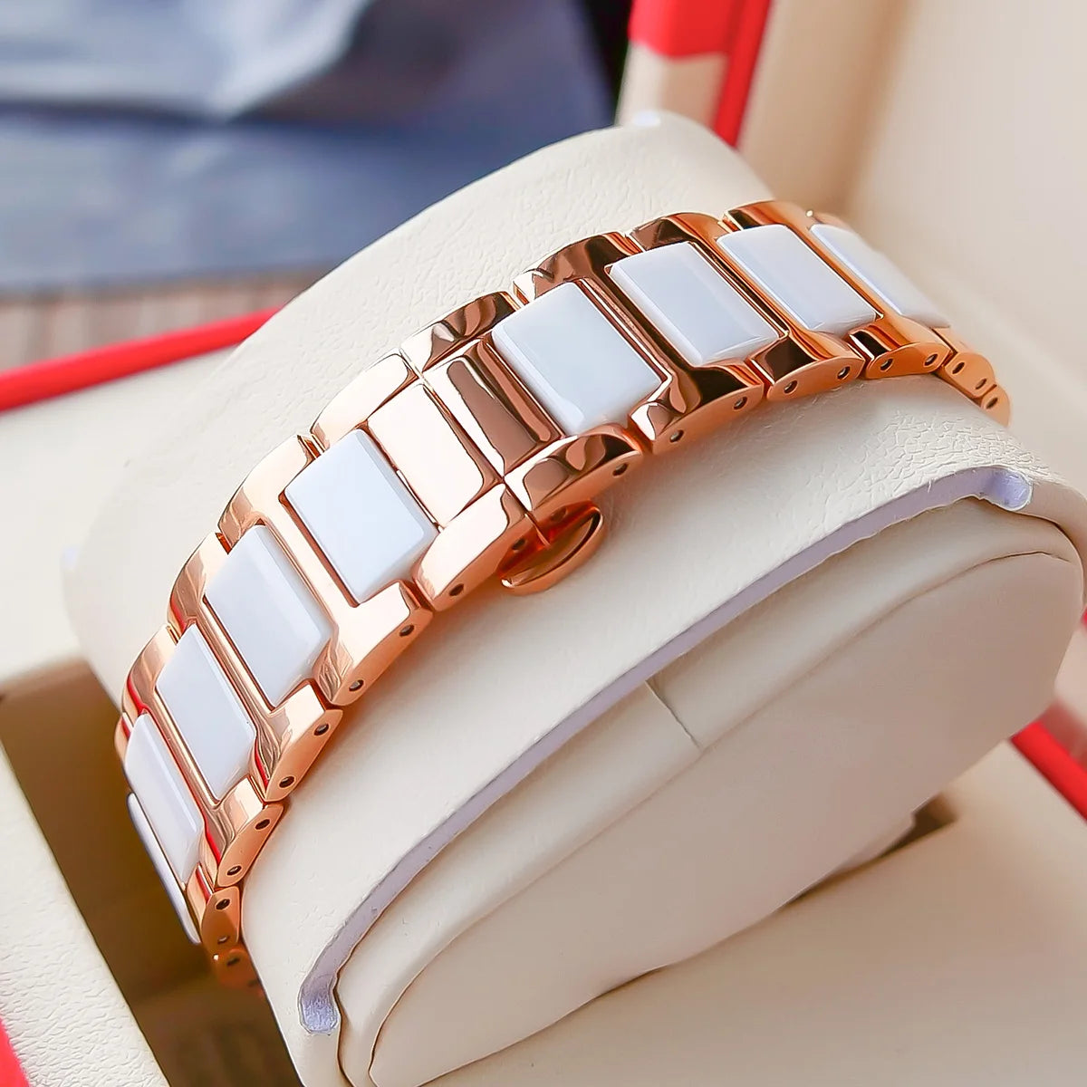 Reef Tiger/RT Luxury Lily Women Watch Rose Gold Diamonds Bezel  Top Brand Bracelet Clocks Relogio Feminino RGA1599