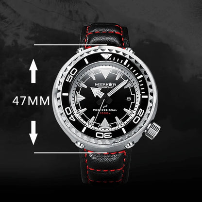 MERKUR relojes de buceo para hombre reloj de pulsera mecánico automático militar de atún deporte C3 luminoso 1000M bisel de cerámica impermeable NH35