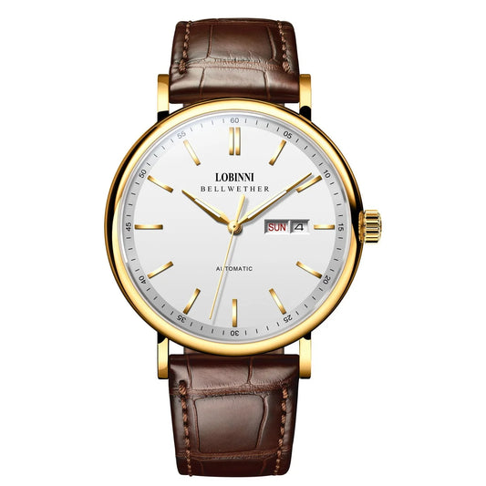 LOBINNI Men Automatic Watch Top Luxury Brand Male Watches Dress Mechanical Wristwatch Business Sapphire Crystal relógio masculin