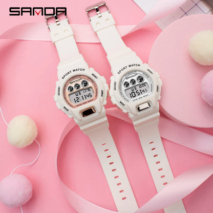 Fashion Sanda Top Brand Sport Watch Women Top Brands Luxury Led Digital Clock Ladies Electronic Reloj Mujer Relogio Feminino