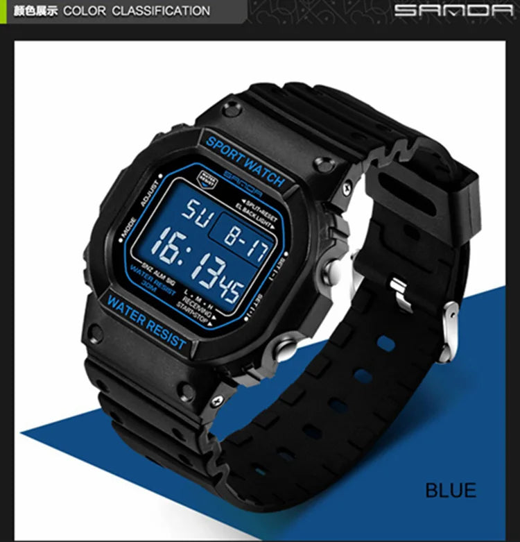 Sanda Fashion Top Brand Professional Sports Watch Men Women Waterproof Military Watches Shock Men's Retro Analog Quartz Digital