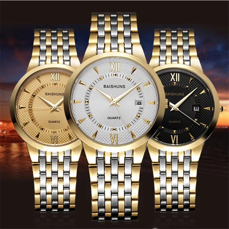 2018 Hot Sale Men Watches Stainless steel Watch Mens Watches Top Brand Luxury Gold Watch Men Business Watch Man horloge mannen