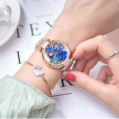 Reef Tiger Women Automatic Watches Luxury Ladies Mechanical Wristwatches Lady Dress Watch Sapphire Relogio Feminino RGA1587