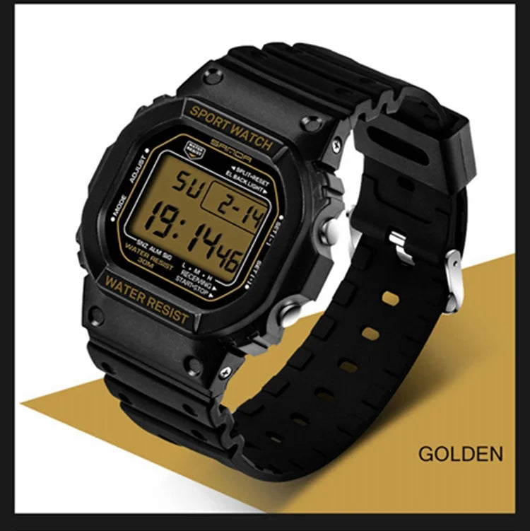 Sanda Fashion Top Brand Professional Sports Watch Men Women Waterproof Military Watches Shock Men's Retro Analog Quartz Digital