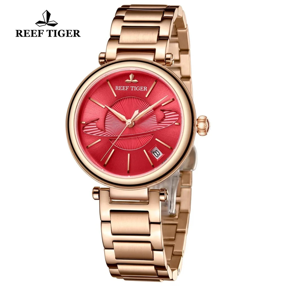 Reef Tiger/RT relojes de marca de lujo para mujer, reloj de pulsera mecánico de diseñador, reloj femenino, regalo para mujer RGA1591