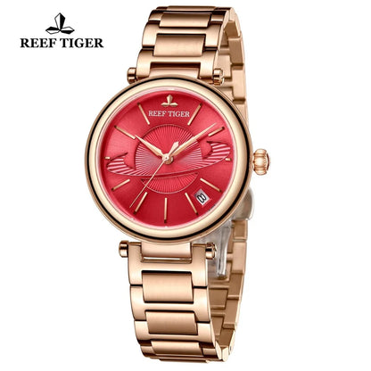 Reef Tiger/RT relojes de marca de lujo para mujer, reloj de pulsera mecánico de diseñador, reloj femenino, regalo para mujer RGA1591