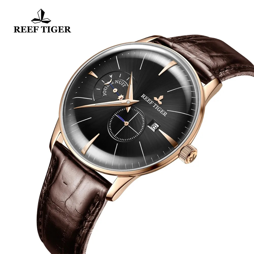 New Reef Tiger Relogio Masculino Top Brand Luxury Men Waterproof Automatic Watches with Calendar RGA8219