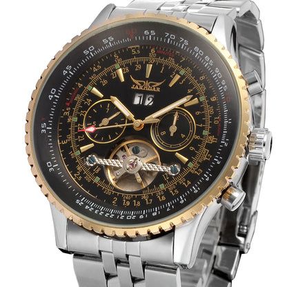 2019 Jaragar Top Brand Mens Watches Luxury Men Military Sport Wristwatch Automatic Mechanical Tourbillon Clock Relogio Masculino