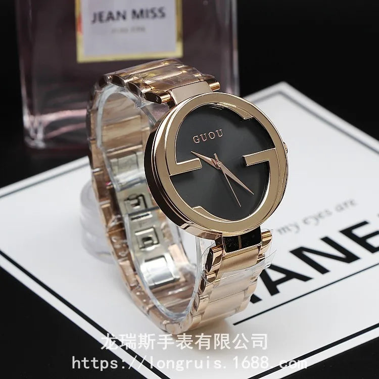 Fashion Guou Brand Stainless steel personality relogio feminino lady Luxury Wristwatch Ladies Dress Hours Dress Wristwatches