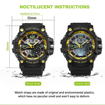 Fashion Sanda  Top Brand Military Waterproof Sport For Mens Watches Luxury Clock Male Dive Saat Relogio Masculino