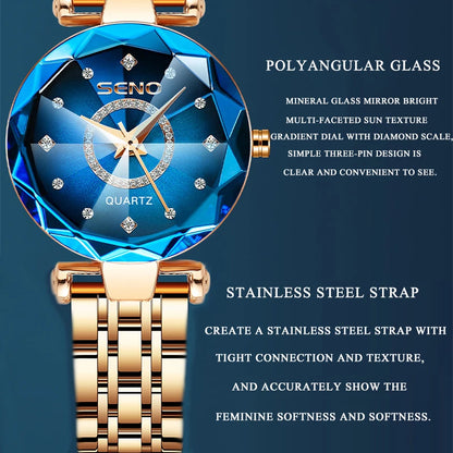 2023 Fashion Watches For Women Ladies Luxury Brand Quartz Relogio Feminino Female Montre Reloj Mujer Zegarek Damski Dropshipping