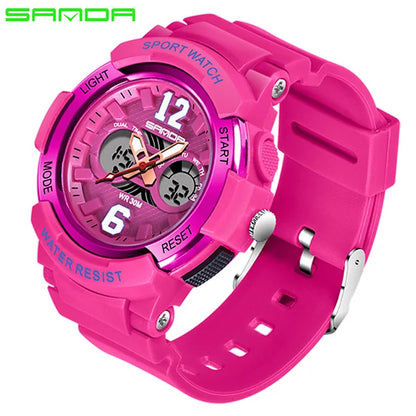 2021 Sanda Top Brand White Women's Watch Waterproof Sports Wristwatch Ladies Quartz Watch Swimming Reloj Mujer Relogio Feminino