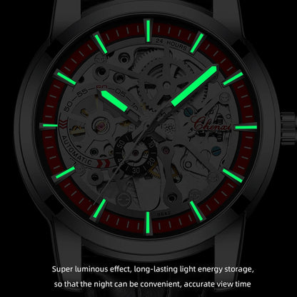 CHENXI Men Watches Top Brand Luxury Automatic Mechanical Watch Waterproof Business Leather Male Clock Tourbillon Wristwatch