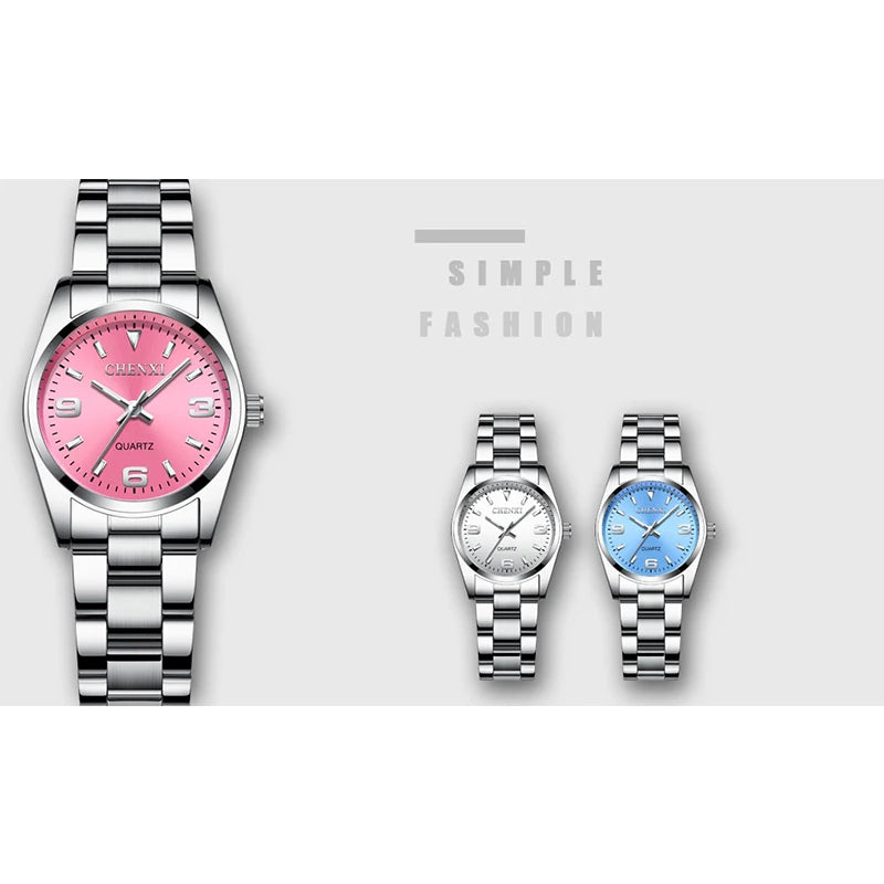 2023 CHENXI Brand Fashion Watches Women Luxury Stainless steel Wristwatches Analog Quartz Clock Watch Women's Relogio Feminino