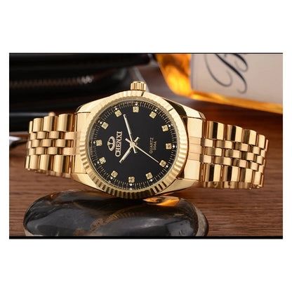 CHENXI Golden Watches for Men Fashion Business Top Brand Luxury Quartz Male Clock Waterproof  Wristwatches Relogio Masculino
